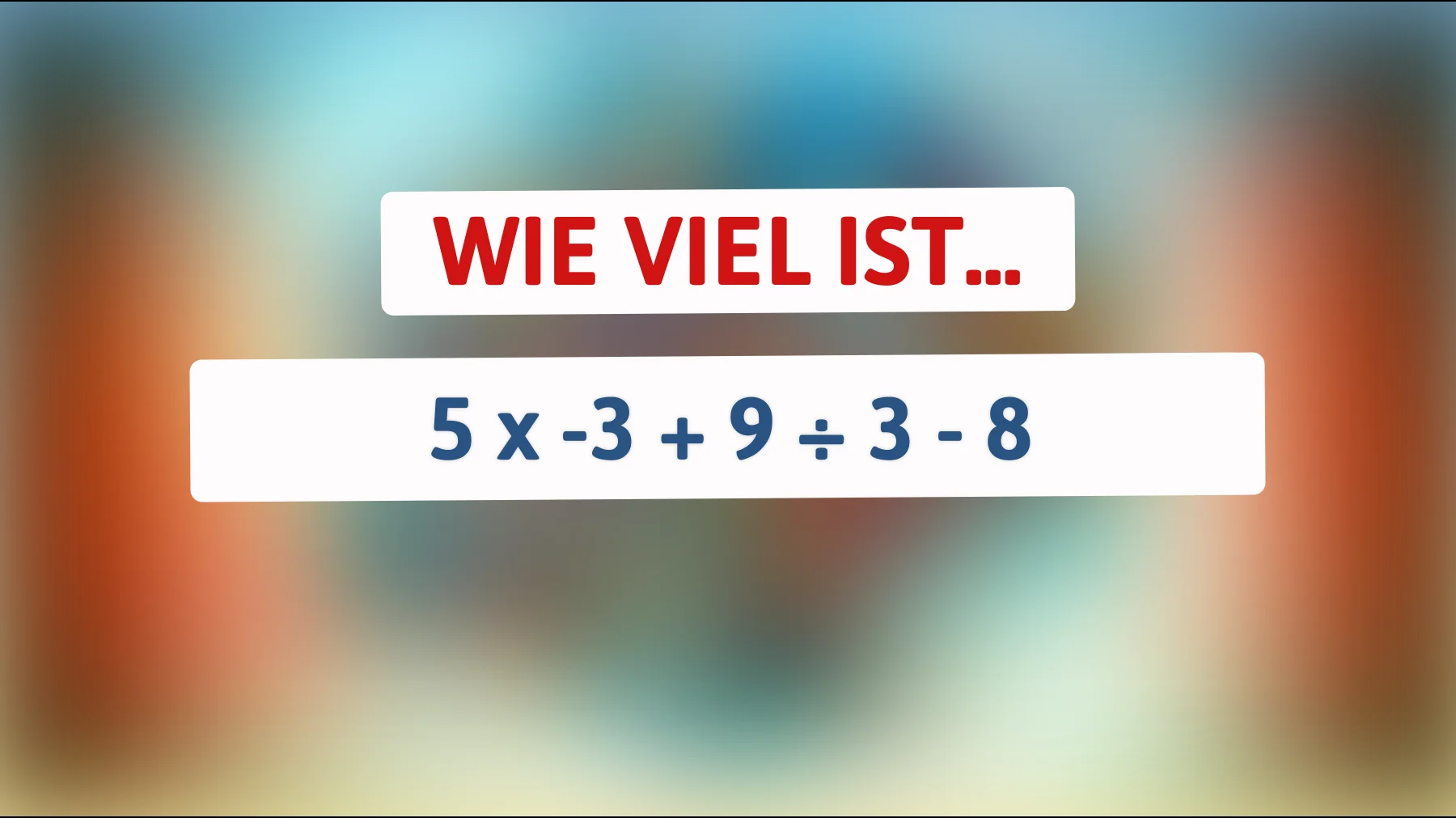 Bist du schlau genug, um dieses Rätsel zu lösen? Finde heraus, ob du zu den wenigen klugen Köpfen gehörst!"