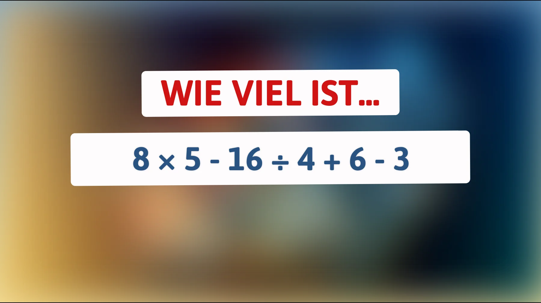Bist du schlau genug, um dieses herausfordernde Rätsel zu knacken? Teste deine mathematischen Fähigkeiten!"