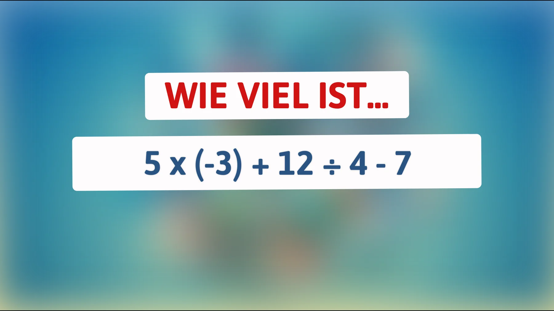 Kannst du das knackige Gehirntraining knacken? Diese Mathe-Herausforderung ist nichts für Leichtgewichte!"
