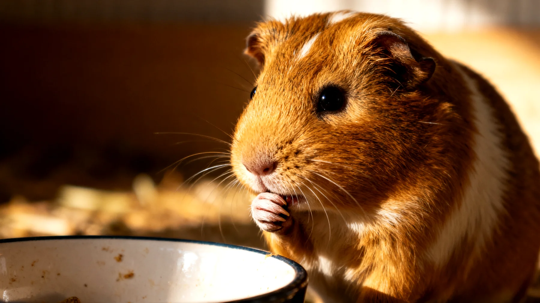 Erwachsene Meerschweinchen leiden häufig an Zahnproblemen, da ihre Zähne ein Leben lang wachsen und bei unzureichendem Zahnabrieb zu Fehlstellungen, Zahnspitzen und Schmerzen führen können, was Fressunlust und ernsthafte Gesundheitsprobleme verursacht"